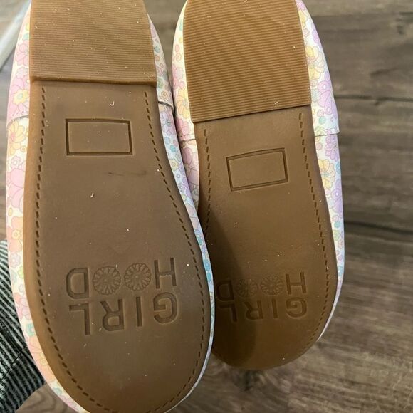 Girlhood by Little Stocking Co. Floral T Bar Mary Jane Shoes Girl size 13 - Picture 3 of 5